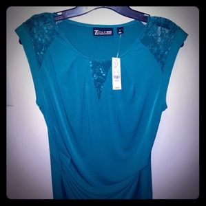 NWT dress shirt with lace shoulders